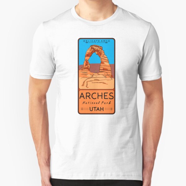 Delicate Arch, Arches National Park, Moab, Utah Slim Fit T-Shirt
