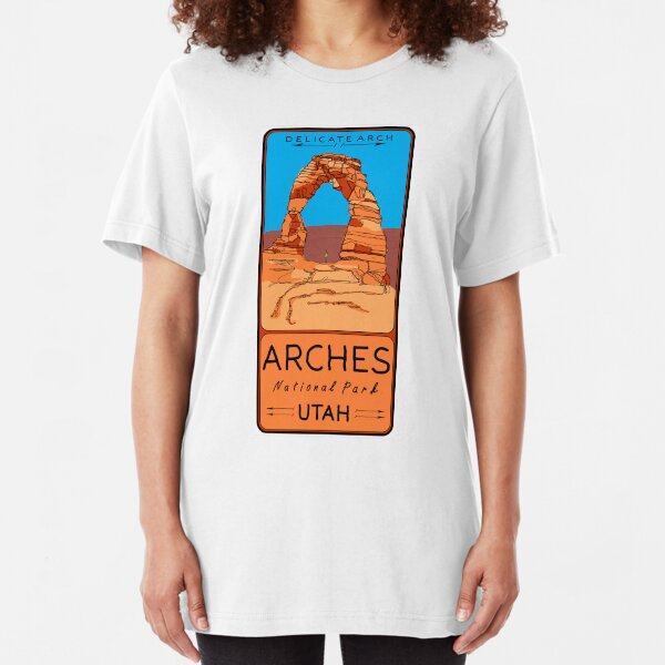 Delicate Arch, Arches National Park, Moab, Utah Slim Fit T-Shirt