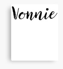 Vonnie - Custom Girl Name Gifts Canvas Print