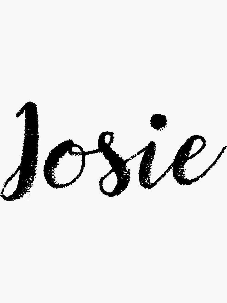 "Josie Name Stickers Tees Birthday" Sticker for Sale by