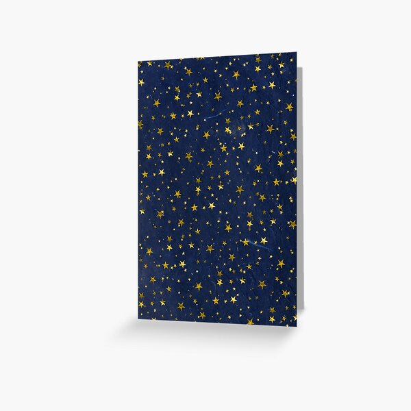 Item preview, Golden Stars on Textured Dark Blue Background designed and sold by WesternExposure.