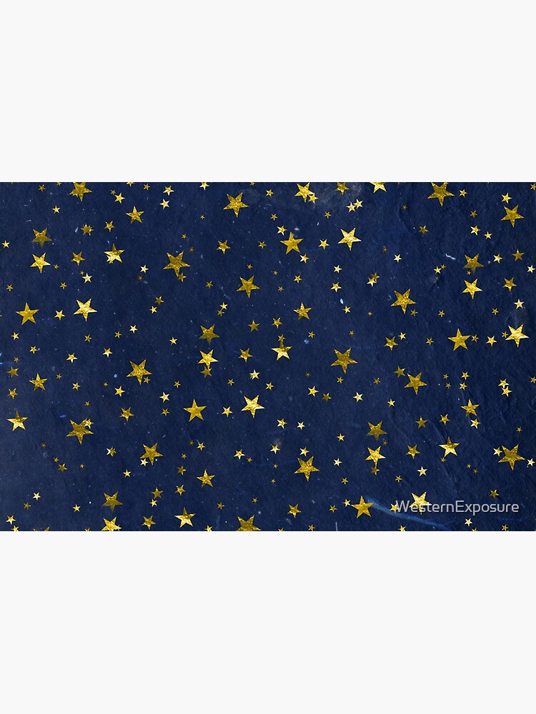 Funda para portátil «Estrellas doradas sobre fondo azul oscuro con textura»  de WesternExposure | Redbubble