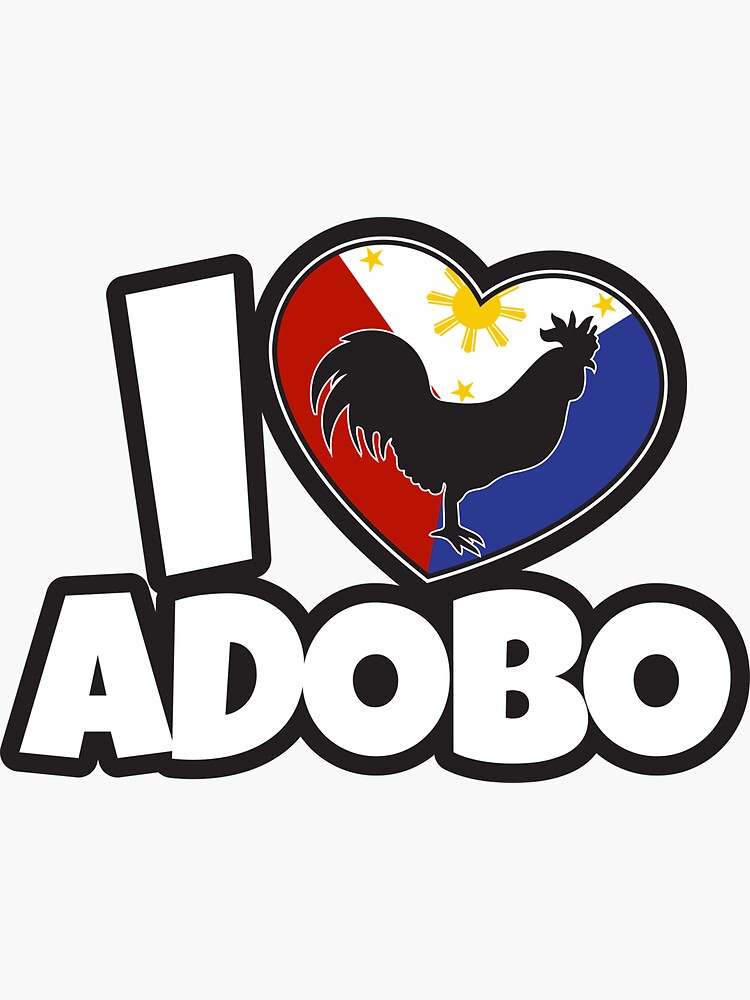 Funny I Love Adobo Filipino Sticker For Sale By Chiekos Redbubble 5599