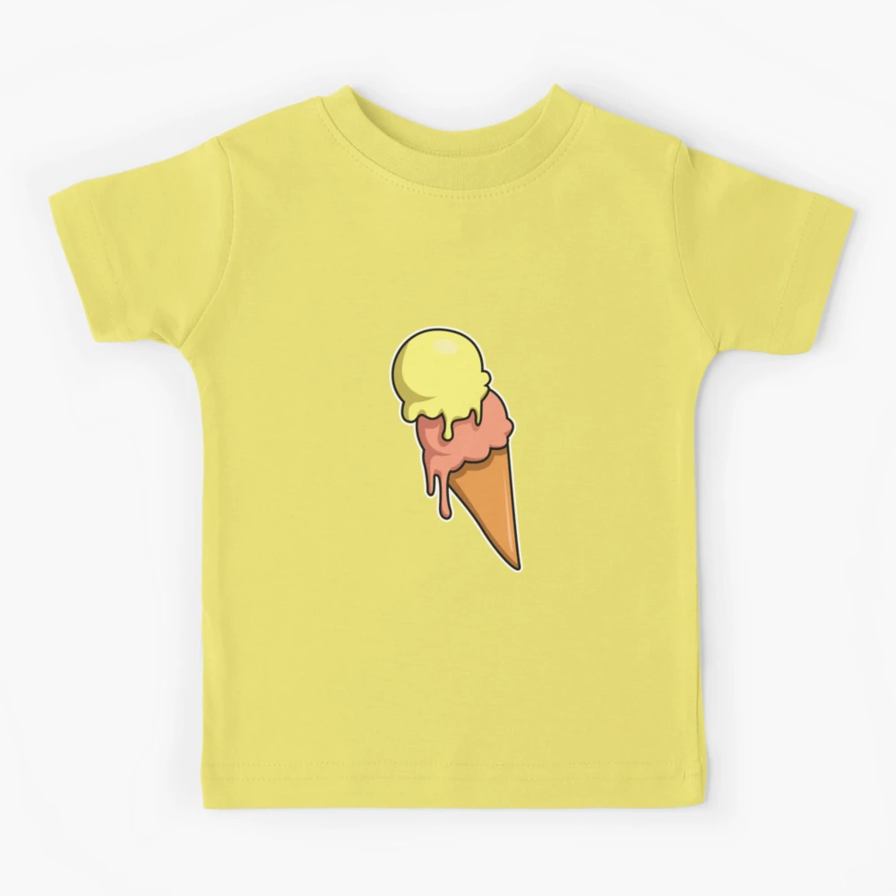 CHOCOOLATE★Melted ice cream print cotton T-shirt CE1 719qdavMjPL.jpg