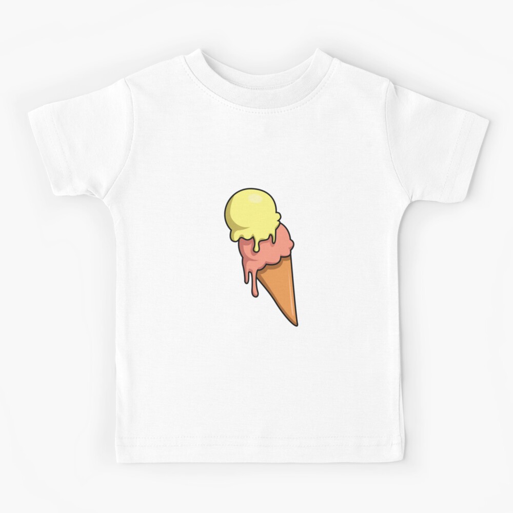 CHOCOOLATE★Melted ice cream print cotton T-shirt CE1 719qdavMjPL.jpg