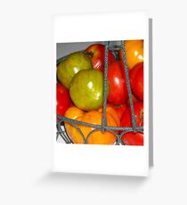Basket of Tomatoes Greeting Card