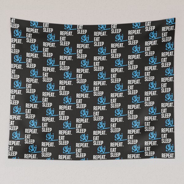 Item preview, EAT SLEEP SKI - color designed and sold by lepetitcalamar.