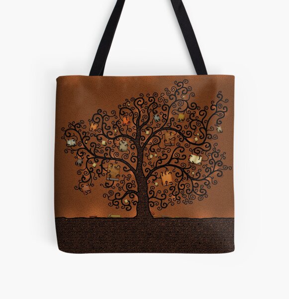 The Tree of Books All Over Print Tote Bag