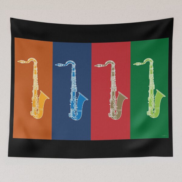 Item preview, MUSICAL INSTRUMENTS SILHOUETTES - SAXOPHONE designed and sold by WOOFANG.