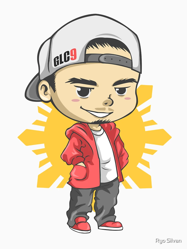 Thumbnail 4 of 4, V-Neck T-Shirt, Pinoy Rapper Gloc 9 designed and sold by Ryo Silvan.