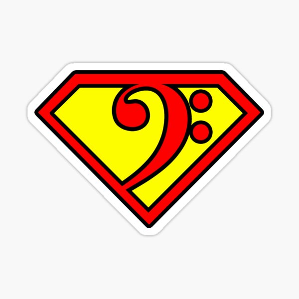 Artikel-Vorschau von Superbassist - Das Super Bass Notenschlüssel Bassisten Design, designt und verkauft von Quentin1984.