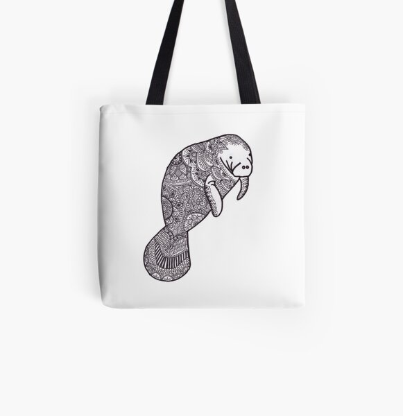 Manatee All Over Print Tote Bag