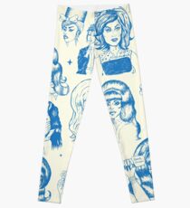 Babes & Bouffants Bleu Leggings