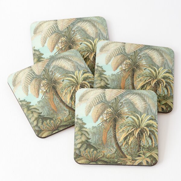 Item preview, Vintage Tropical Palm Illustration Painting Artwork designed and sold by livianasgifts.