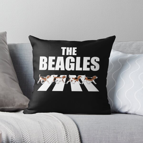 The Beagles Parody Throw Pillow