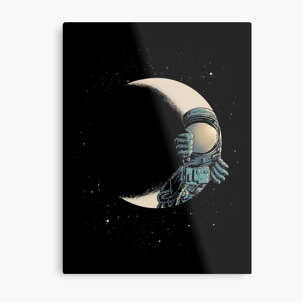 Crescent moon Metal Print