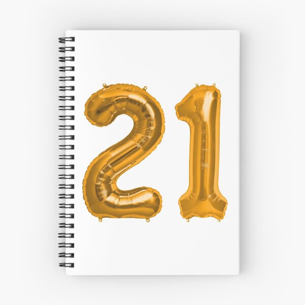 Item preview, Orange 21st Birthday Metallic Helium Balloons Numbers designed and sold by Birthdates.