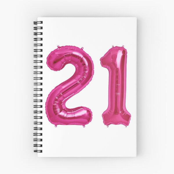 Item preview, Hot Pink 21st Birthday Metallic Helium Balloons Numbers designed and sold by Birthdates.