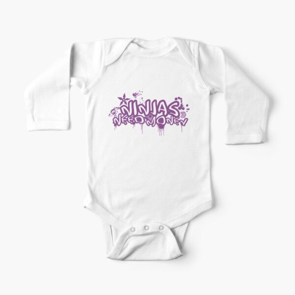 URBAN NINJA PURPLE Long Sleeve Baby One-Piece