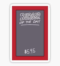 Bob's Burger Of The Day Sticker