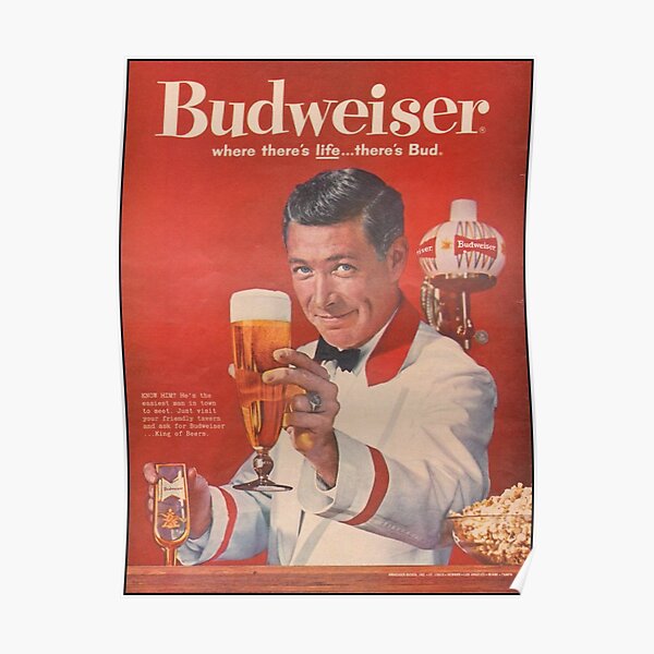 Budweiser Vintage Print Poster