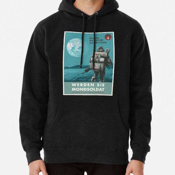 Wolfenstein Propaganda Adventure Poster Pullover Hoodie