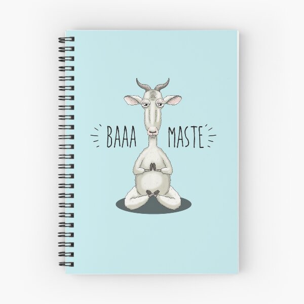 Item preview, Baaa-maste - Namaste meditando la cabra designed and sold by jitterfly.