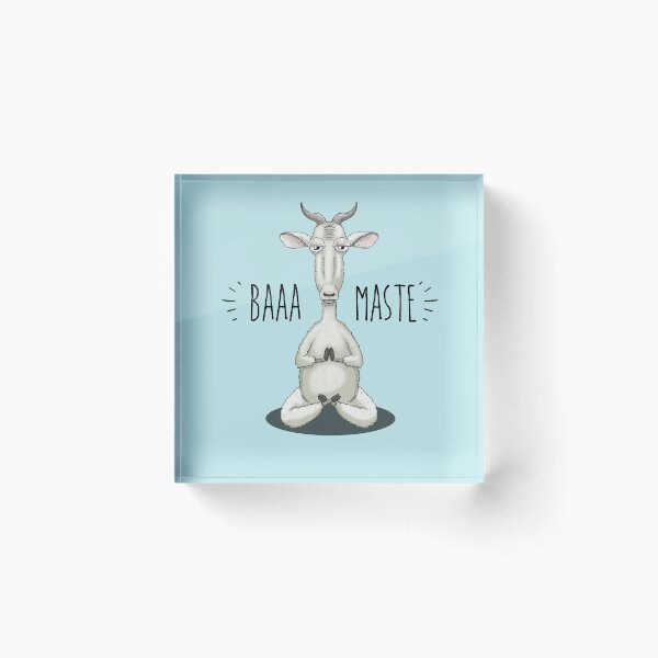Item preview, Baaa-maste - Namaste Meditating Goat designed and sold by jitterfly.