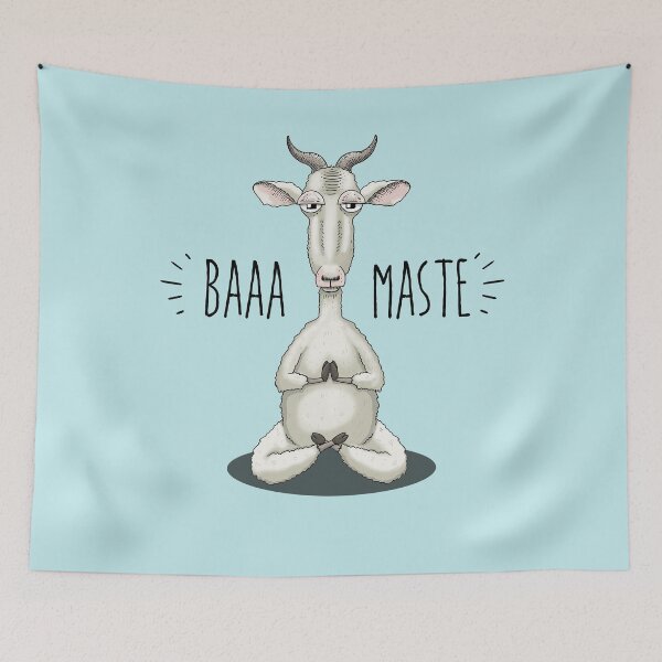Item preview, Baaa-maste - Namaste Meditating Goat designed and sold by jitterfly.