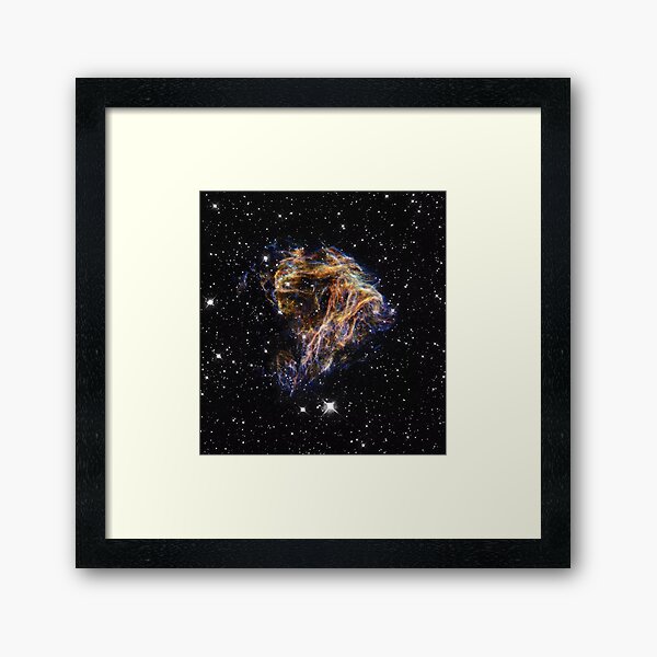 Supernova Fireworks N49 - Hubble Telescope HST Framed Art Print