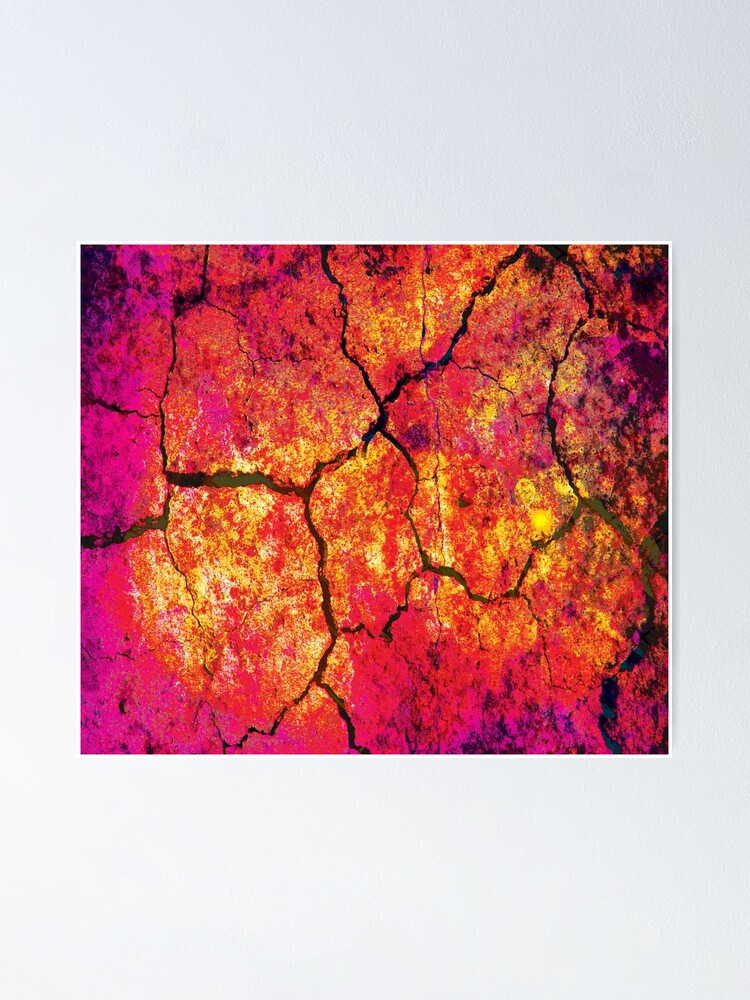 Graffiti Leuchtorange Pink Lila Amp Gelb Poster Von Pamelawalters Redbubble