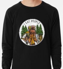 Kampieren ich esse Leute, die ich Leute T-Shirt hasse Leichtes Sweatshirt