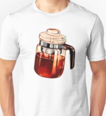 Kaffee Percolator Muster Unisex T-Shirt