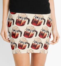 Coffee Percolator Pattern Mini Skirt