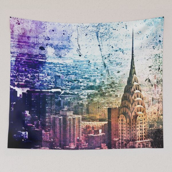 Item preview, Chrysler Building - Paint Splotches - New York City -  designed and sold by Vivienne Gucwa.