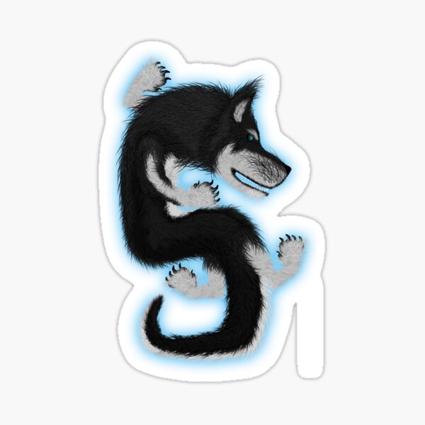 Dragon dog Husky Sticker