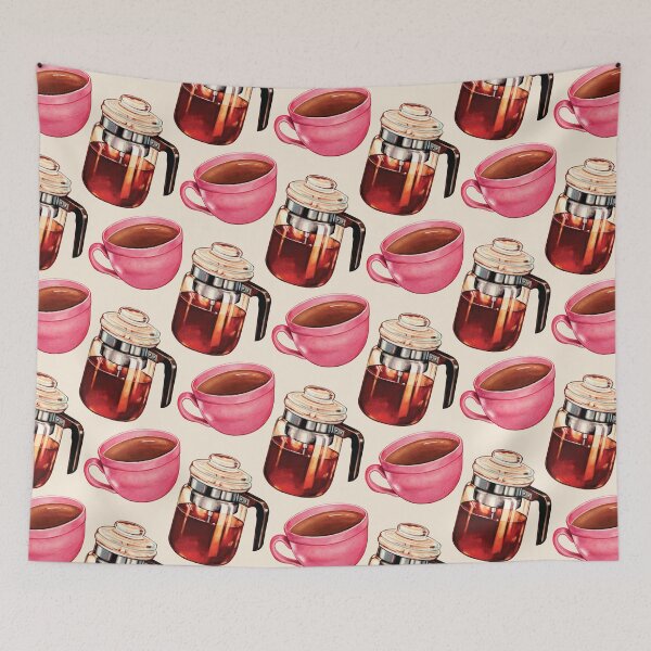 Item preview, Coffee & Percolator Pattern designed and sold by Kelly  Gilleran.