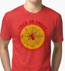 Halloween TrickOrTreat Spider Tri-blend T-Shirt