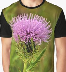 Cirsium Flower Graphic T-Shirt