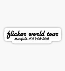 Flicker World Tour w/custom show date - Mansfield Sticker