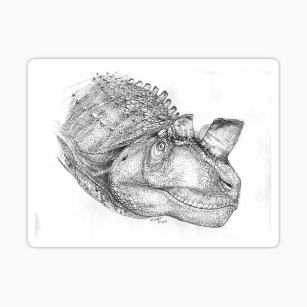Ceratosaurus - The Crested Adjudicator Sticker