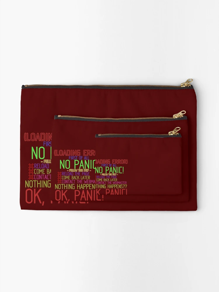 Thumbnail 2 of 4, Zipper Pouch, Loading Error designed and sold by MarcosStyLL.