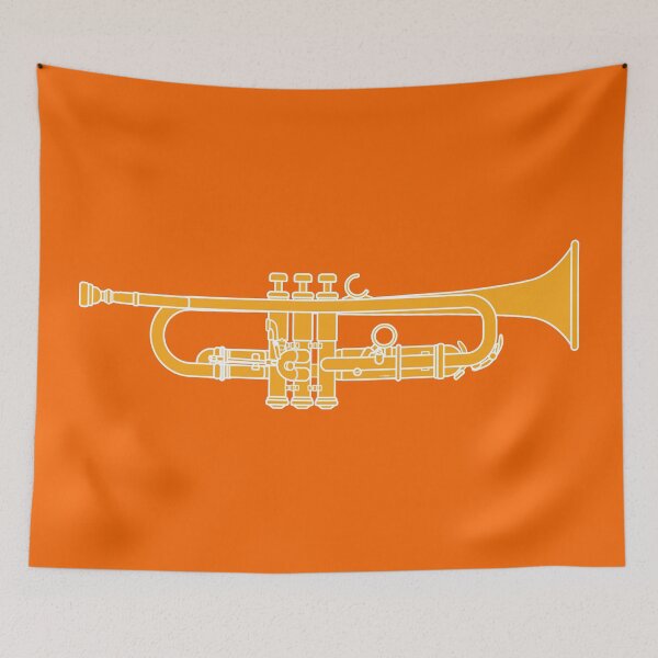 Item preview, MUSICAL INSTRUMENTS SILHOUETTES - TRUMPET designed and sold by WOOFANG.