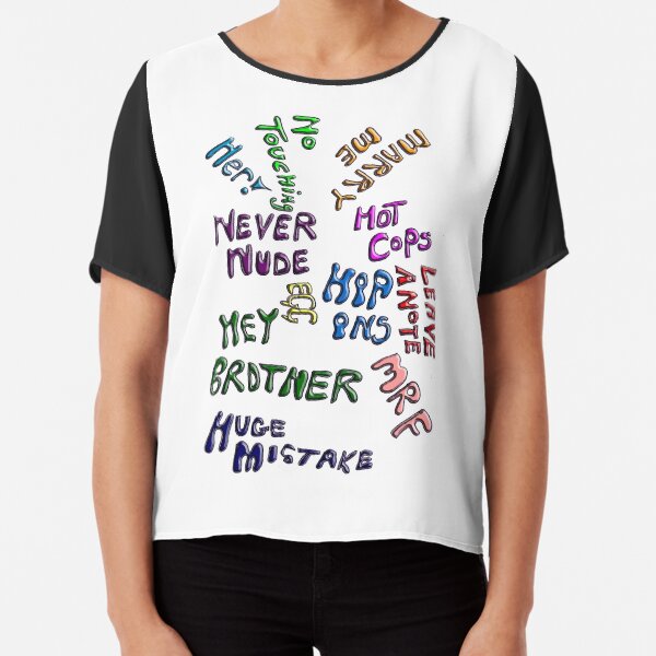 Development ARRESTING QUOTES Chiffon Top