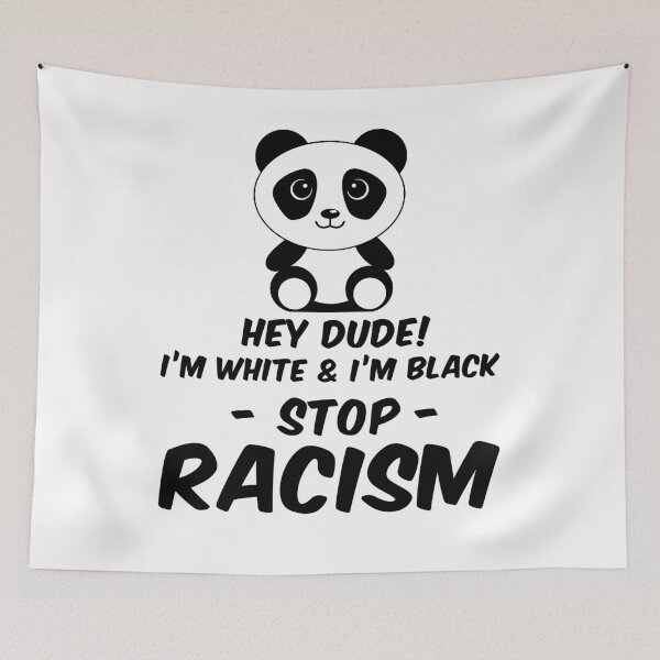 Item preview, I am both white and black - Stop racism designed and sold by design2try.