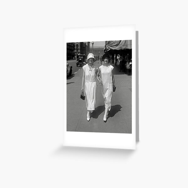 Item preview, Walking Hand in Hand, 1924. Vintage Photo designed and sold by historyphoto.