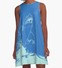 Landshark Dress | Powder Blue A-Line Dress