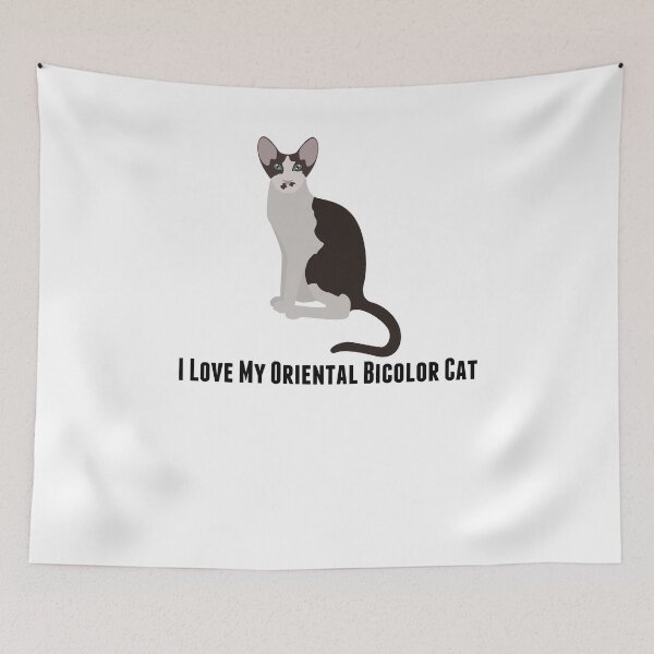 Item preview, I Love My Oriental Bicolor Cat designed and sold by rodie9cooper6.