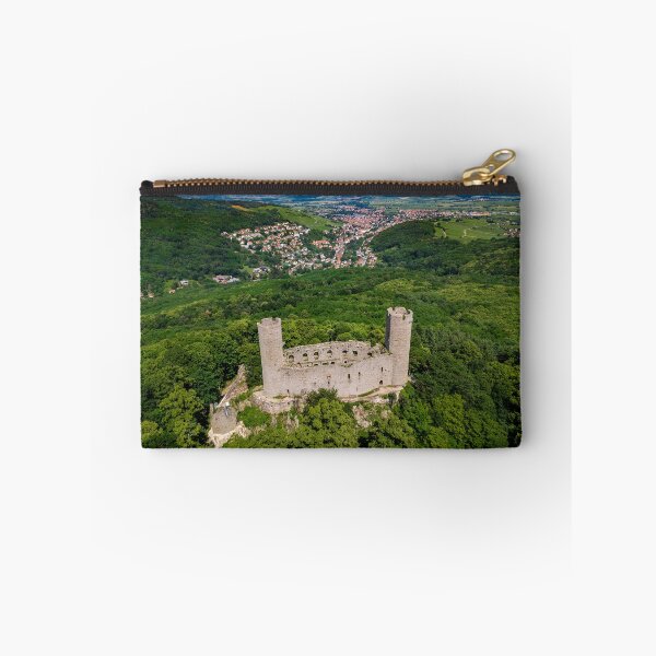 Item preview, Medieavl ruins of Andlau castle on the hill in Alsace, panoramic aerial view designed and sold by Alexander Sorokopud.