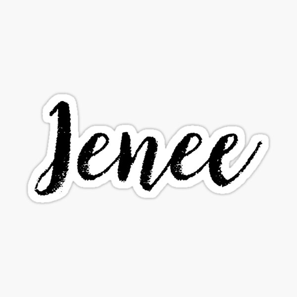 Pegatina «Jenee - Nombres lindos de la muchacha para la hija de la